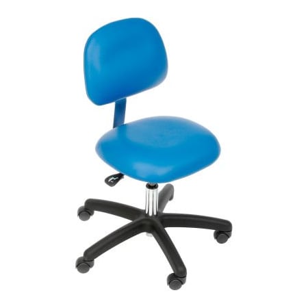 Industrial Seating Clean Room Chair Pneumatic Height Adjustment 52-VCR BLUE-211